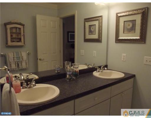 1 Cutter Court Cream Ridge, NJ 08514 - Photo 19 of 25 a bathroom with double vanity sinks and a mirror