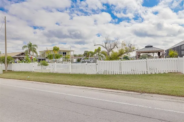 a view of swimming pool with an ocean view