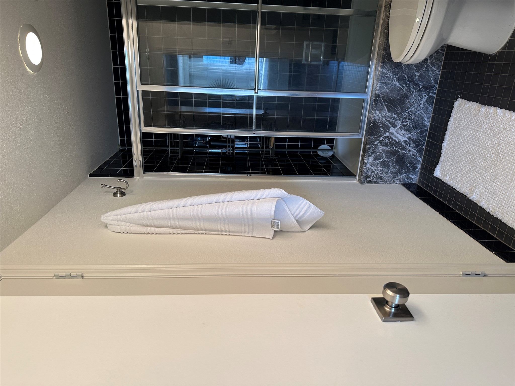 1122 Colorado Street, Unit 1609 Austin, TX 78701 - Photo 16 of 29 a bathroom with a toilet and a shower