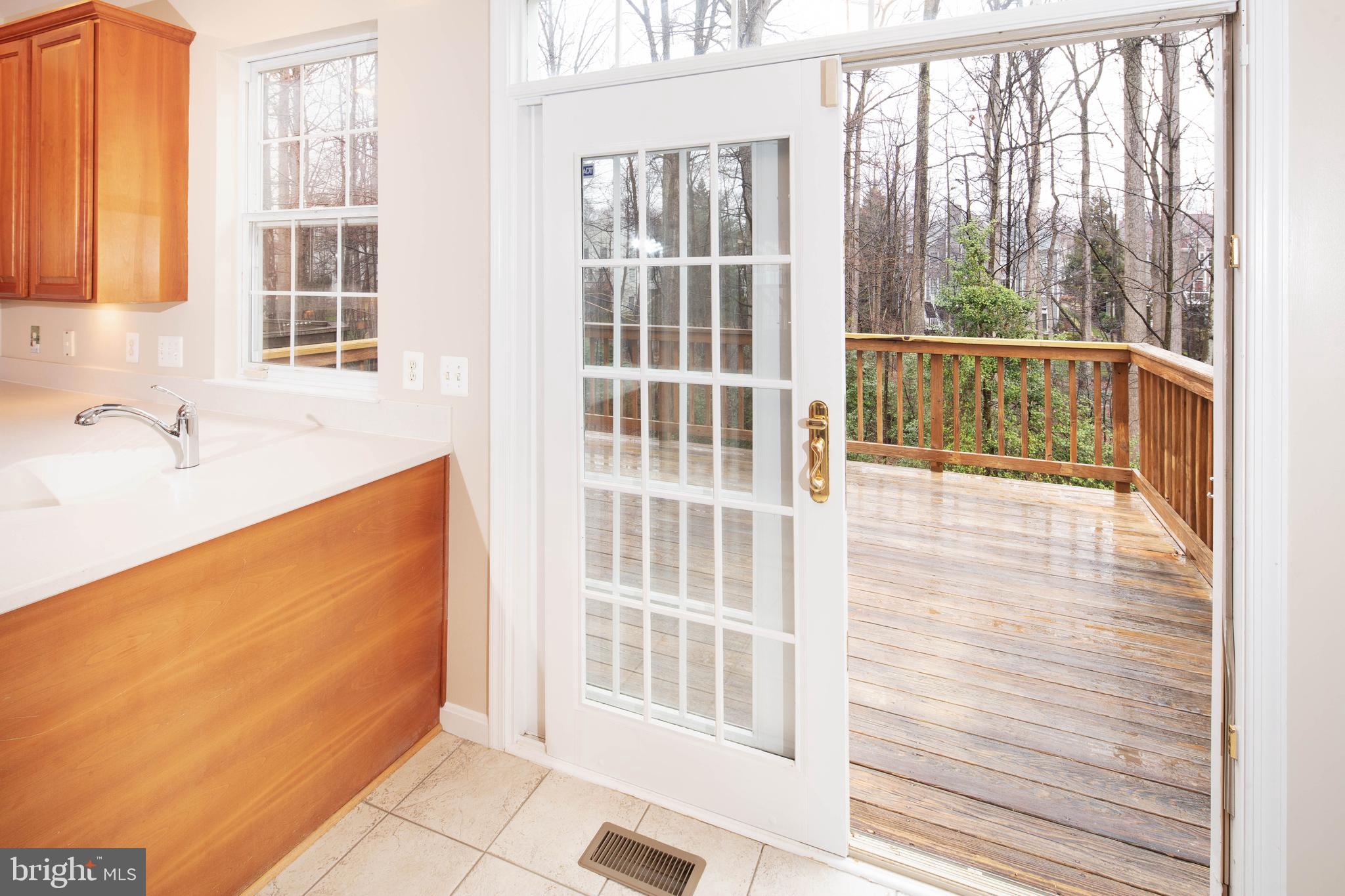 1265 Wild Hawthorn Way Reston, VA 20194 - Photo 24 of 56 Walk Out From Kitchen to Huge Deck