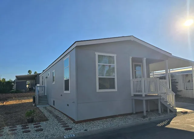 a backyard of a house