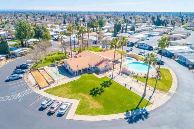 a view of a swimming pool