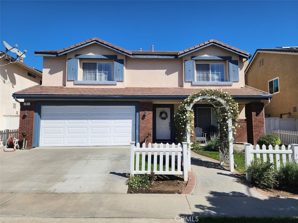 a front view of a house with porch