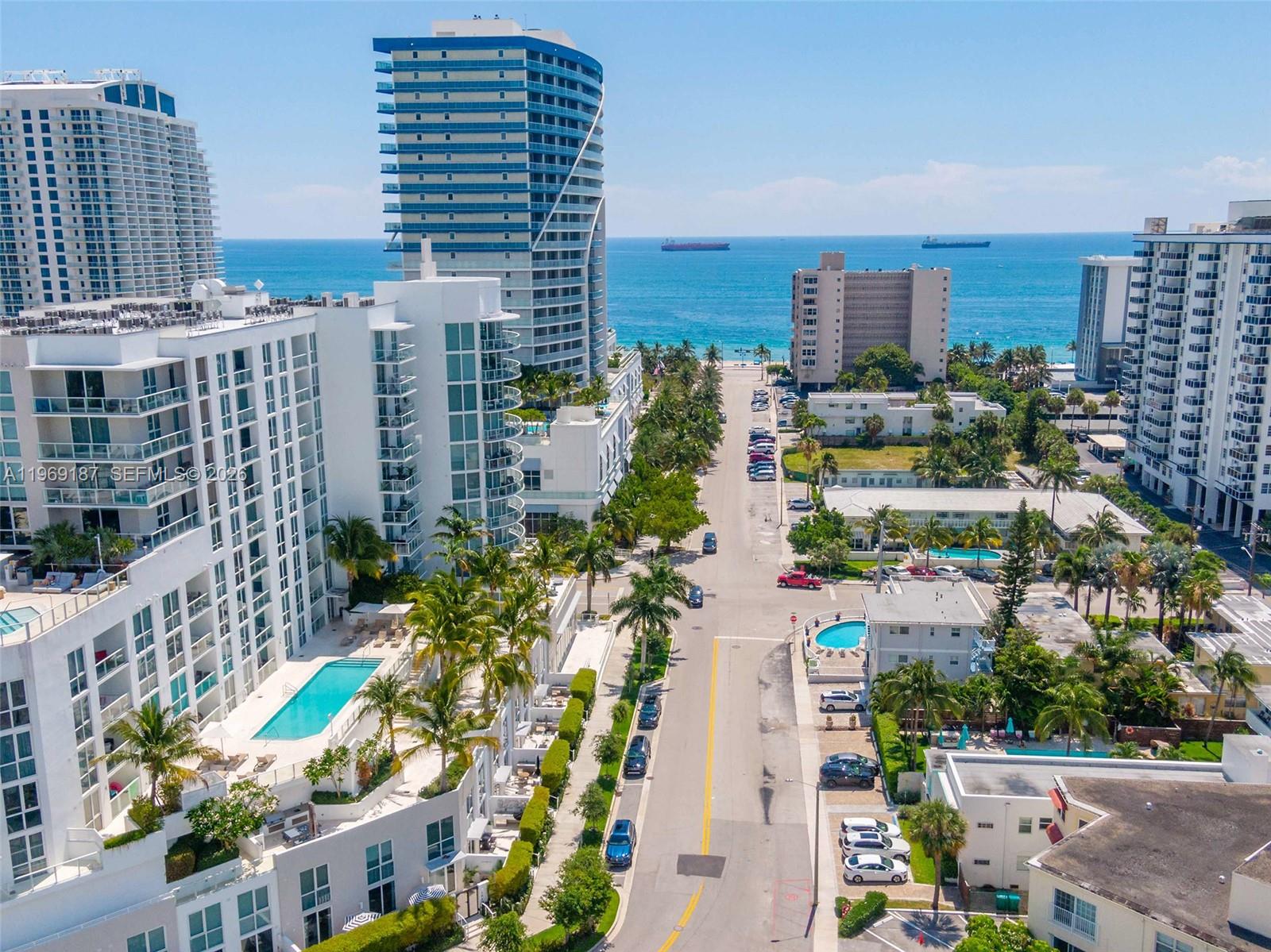 401 North Birch Road, Unit 502 Fort Lauderdale, FL 33304 - Photo 48 of 52 a city view with tall buildings