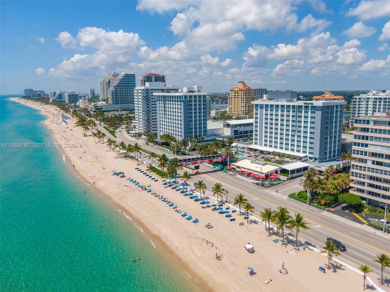 401 North Birch Road, Unit 502 Fort Lauderdale, FL 33304 - Photo 49 of 52 a city view with tall buildings