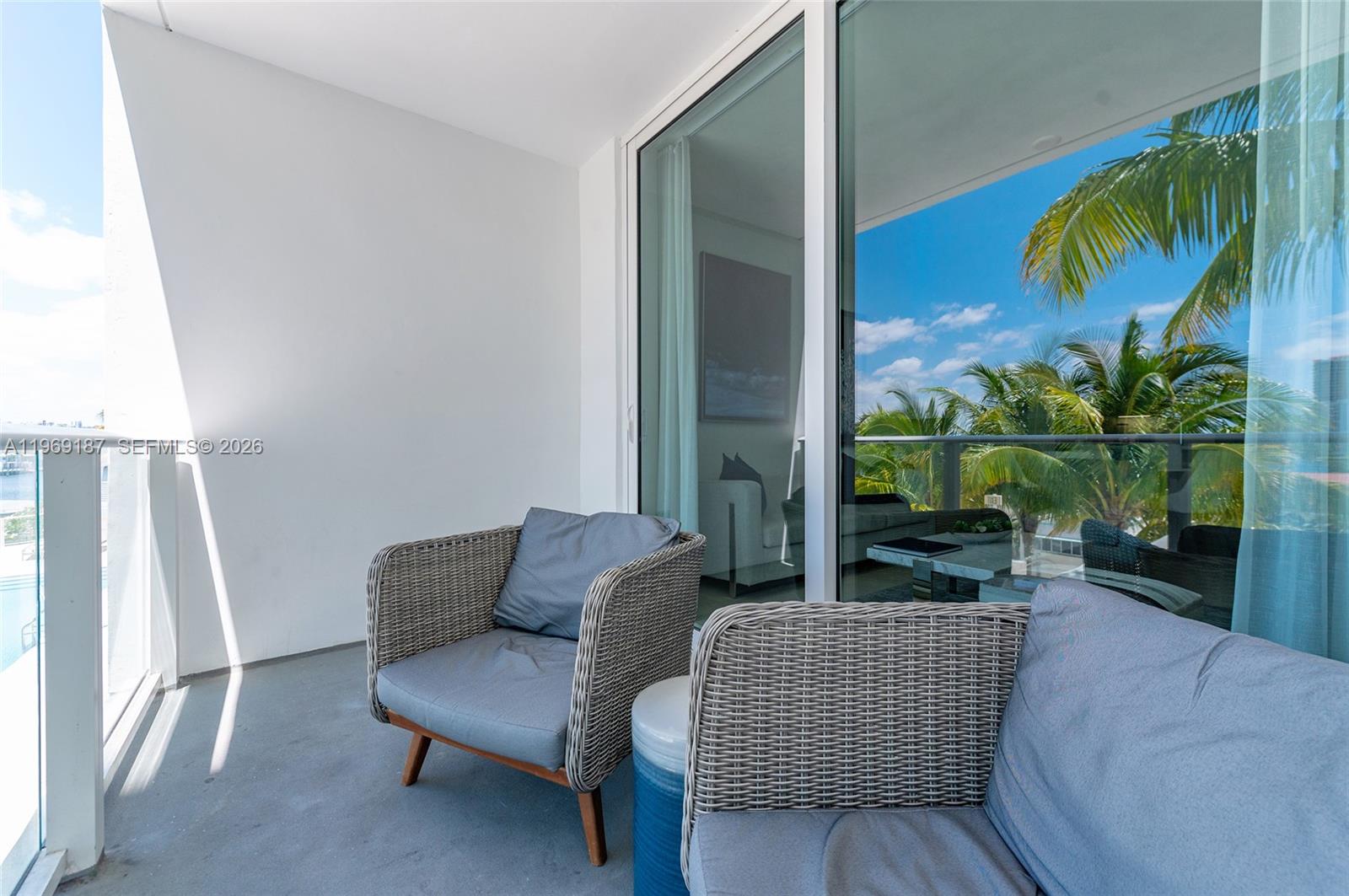 401 North Birch Road, Unit 502 Fort Lauderdale, FL 33304 - Photo 51 of 52 a living room with furniture and a potted plant