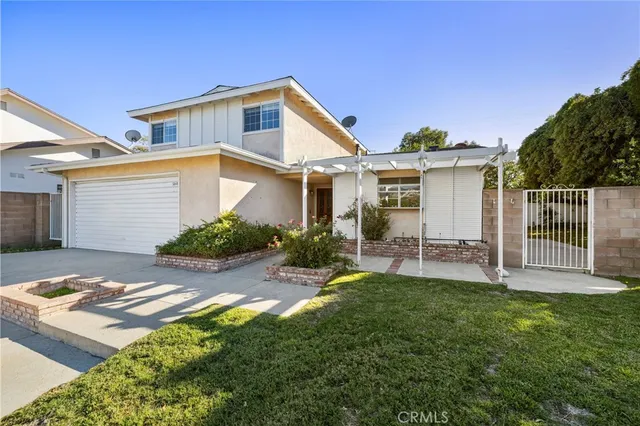 a view of a house with a patio