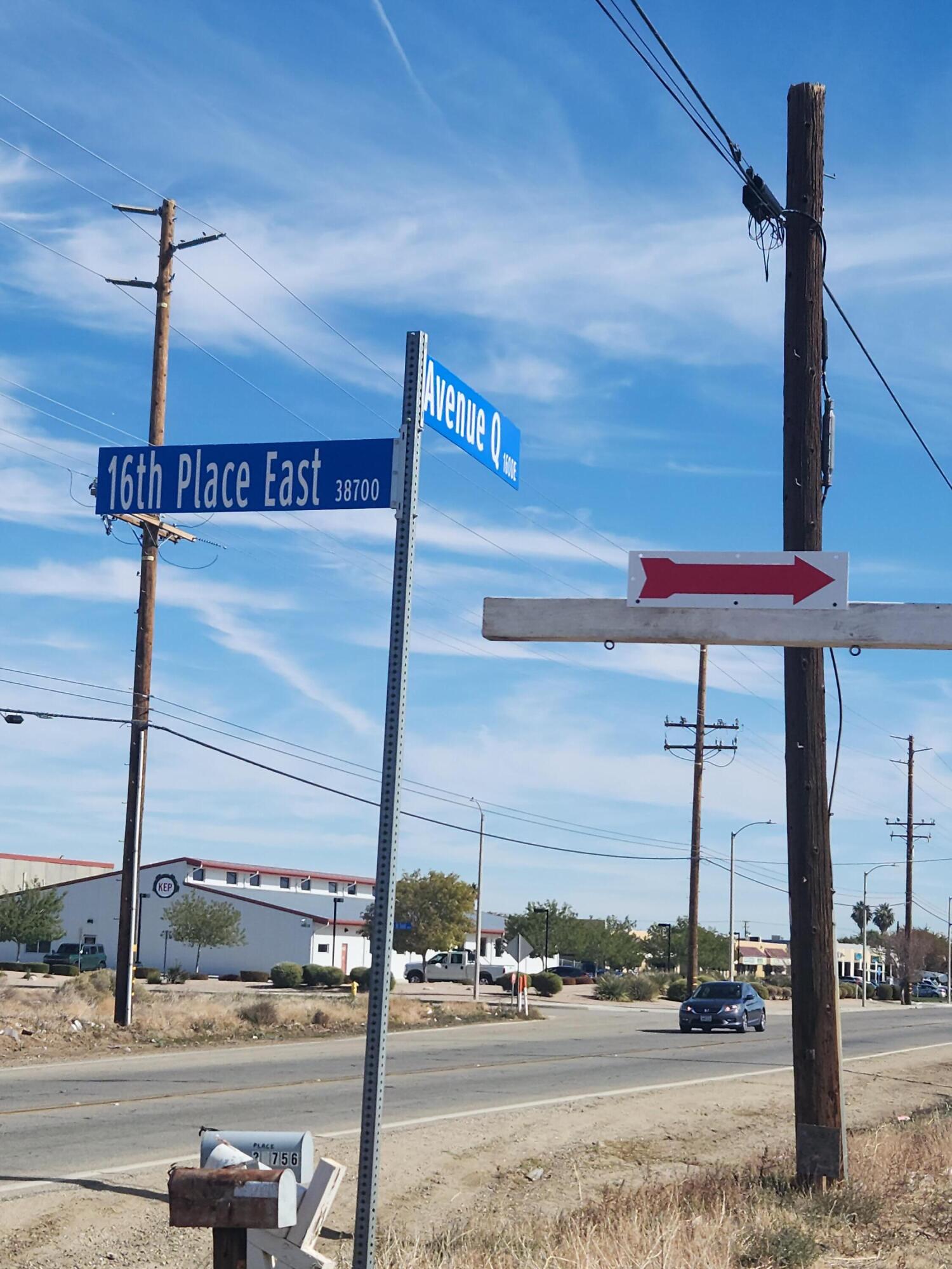 a view of a street sign