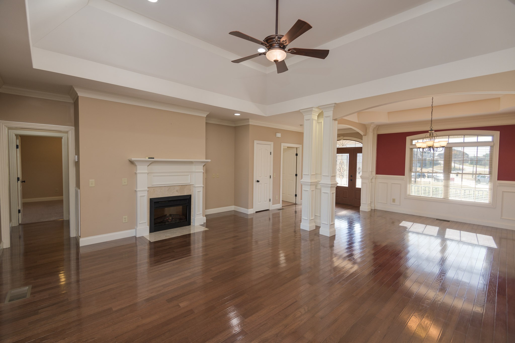 705 Deer Ridge Lane Lebanon, TN 37087 - Photo 11 of 49 a view of empty room with wooden floor and fireplace