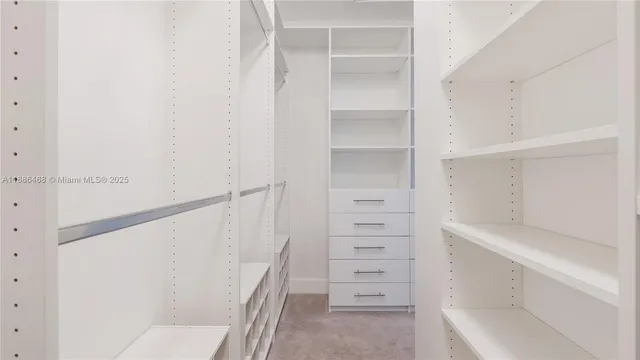 a view of walk in closet