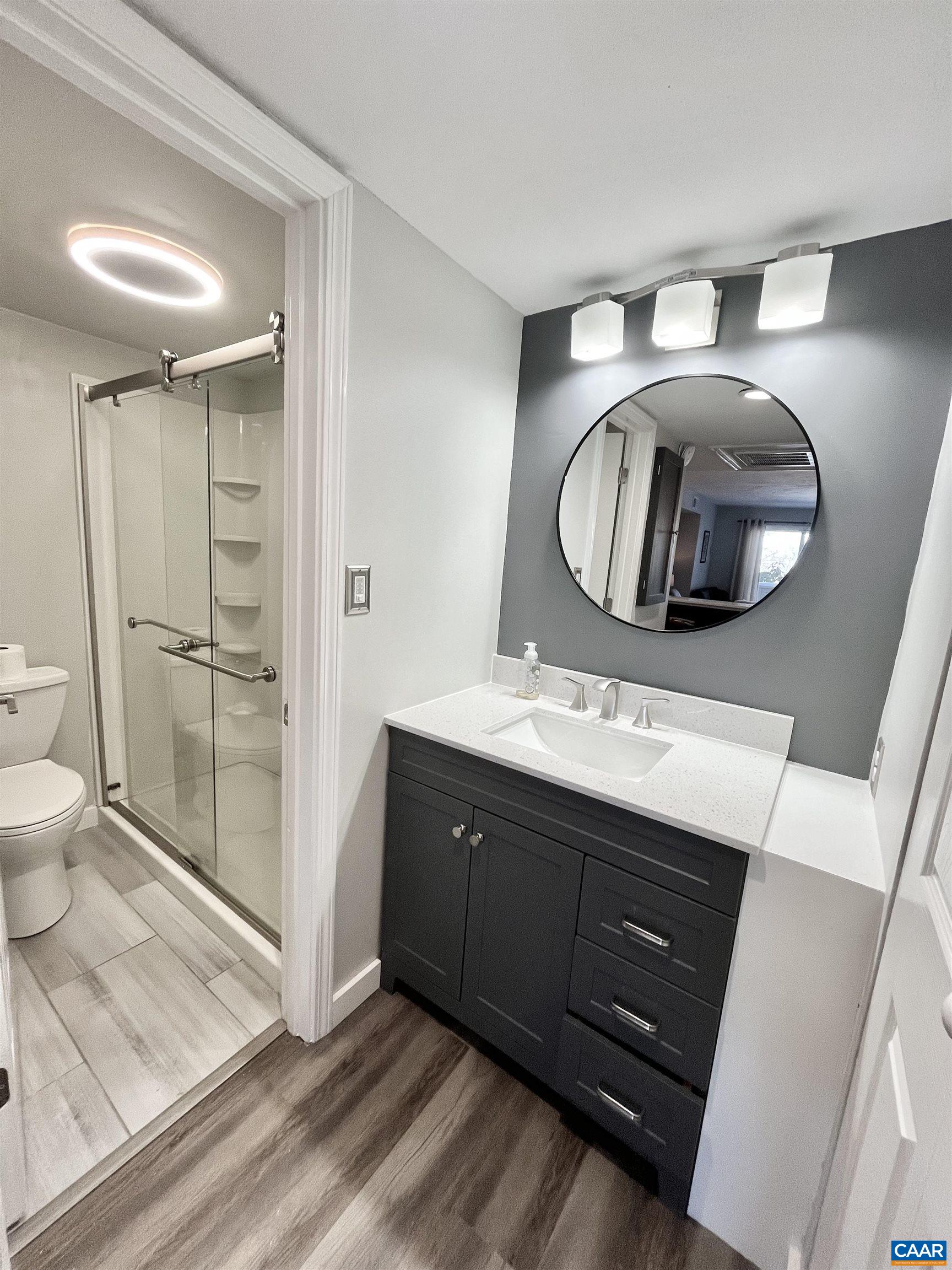 2052 Stone Ridge Wintergreen, VA 22967 - Photo 8 of 17 a bathroom with a sink and a mirror
