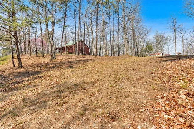 a house with trees in front of it