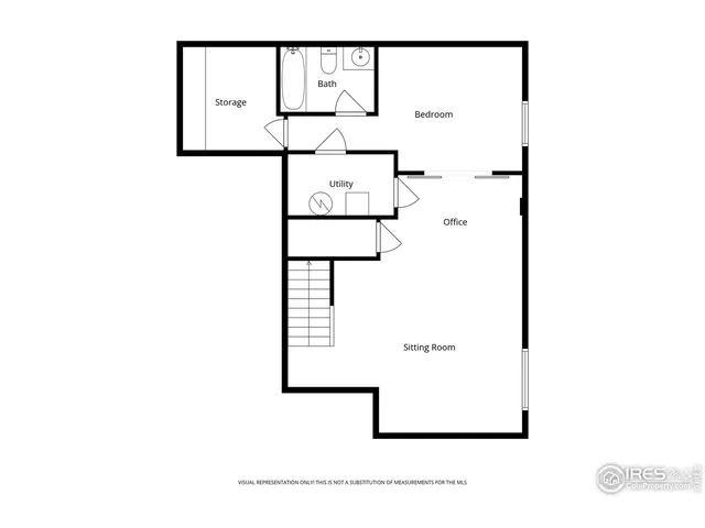 a picture of a bench in the back of a door