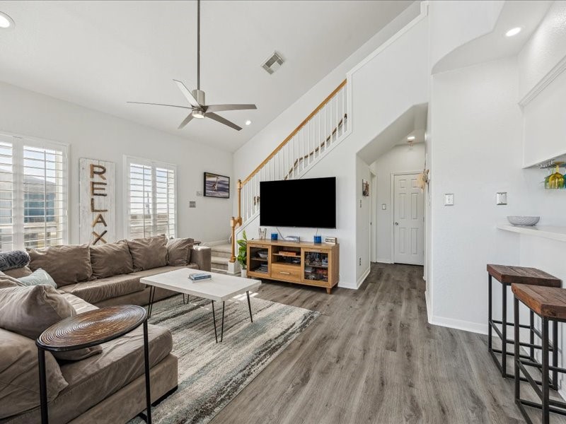 530 Dolphin Street Freeport, TX 77541 - Photo 26 of 29 a living room with furniture and a flat screen tv