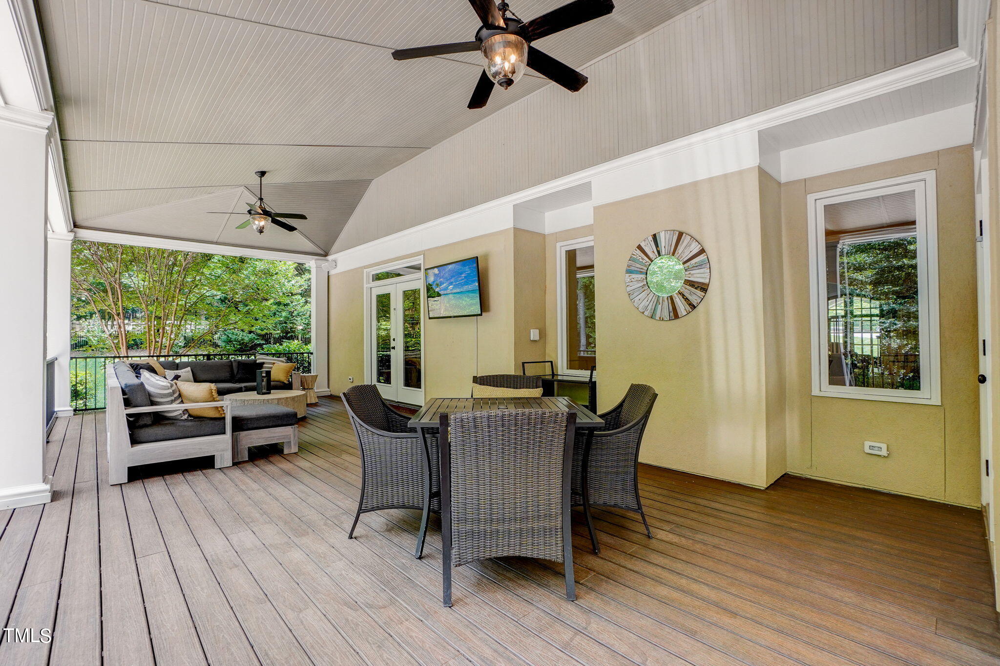 5101 Roseland Court Raleigh, NC 27613 - Photo 63 of 71 a view of a dining room with furniture window and wooden floor