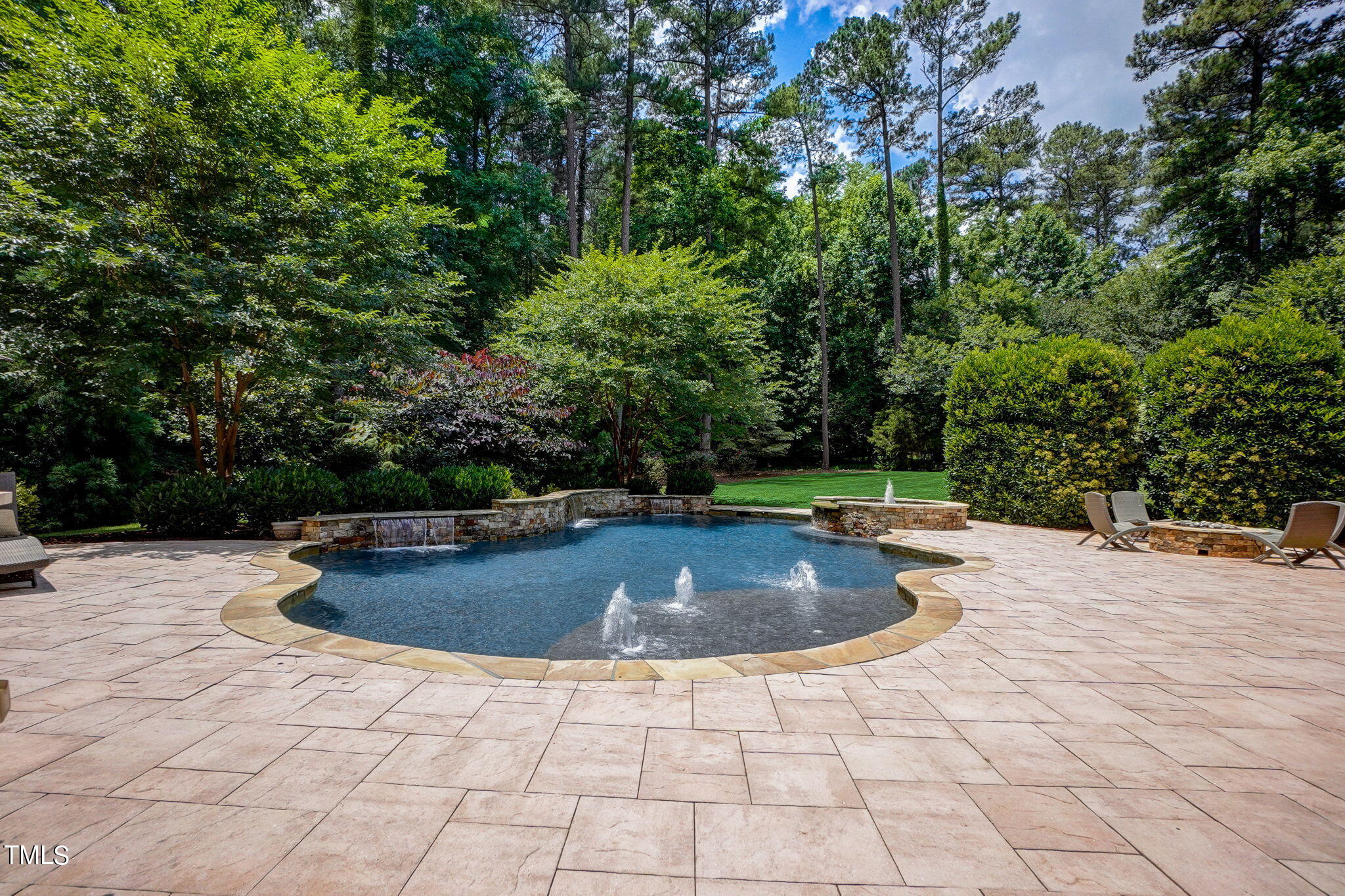 5101 Roseland Court Raleigh, NC 27613 - Photo 67 of 71 a view of outdoor space yard swimming pool and sitting area