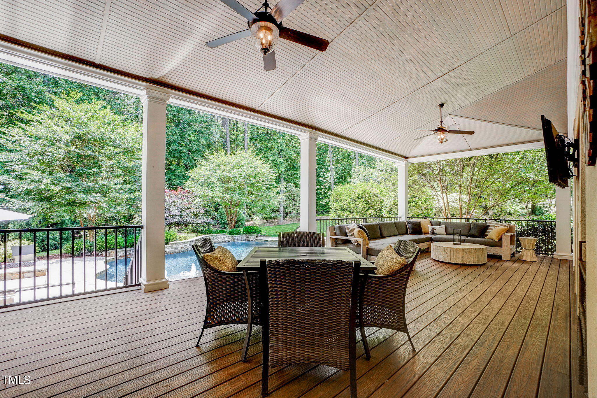 5101 Roseland Court Raleigh, NC 27613 - Photo 9 of 71 a view of a dining room with furniture window and wooden floor