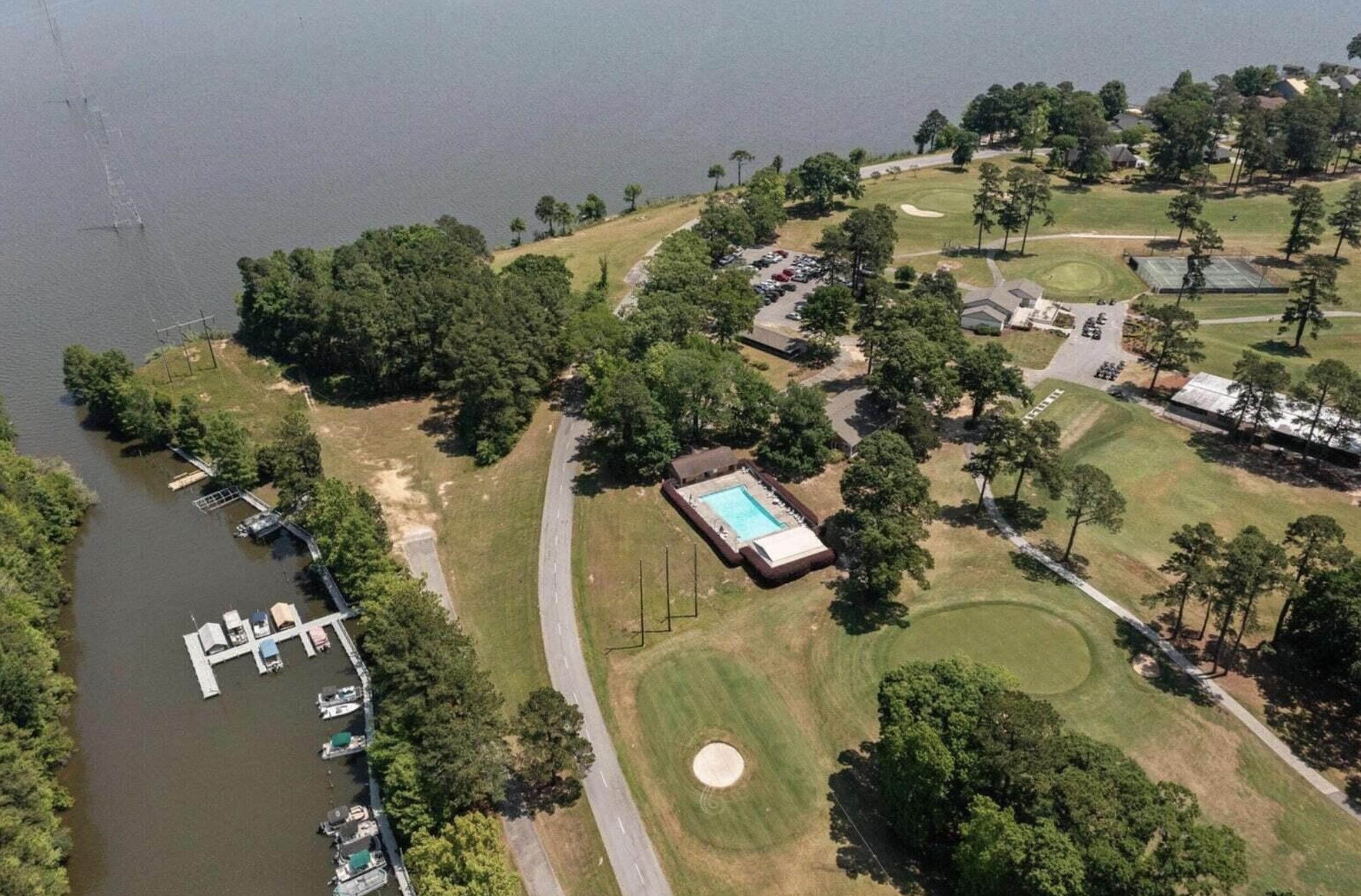 202 Cooper Drive Santee, SC 29142 - Photo 56 of 61 Aerial View - Pool