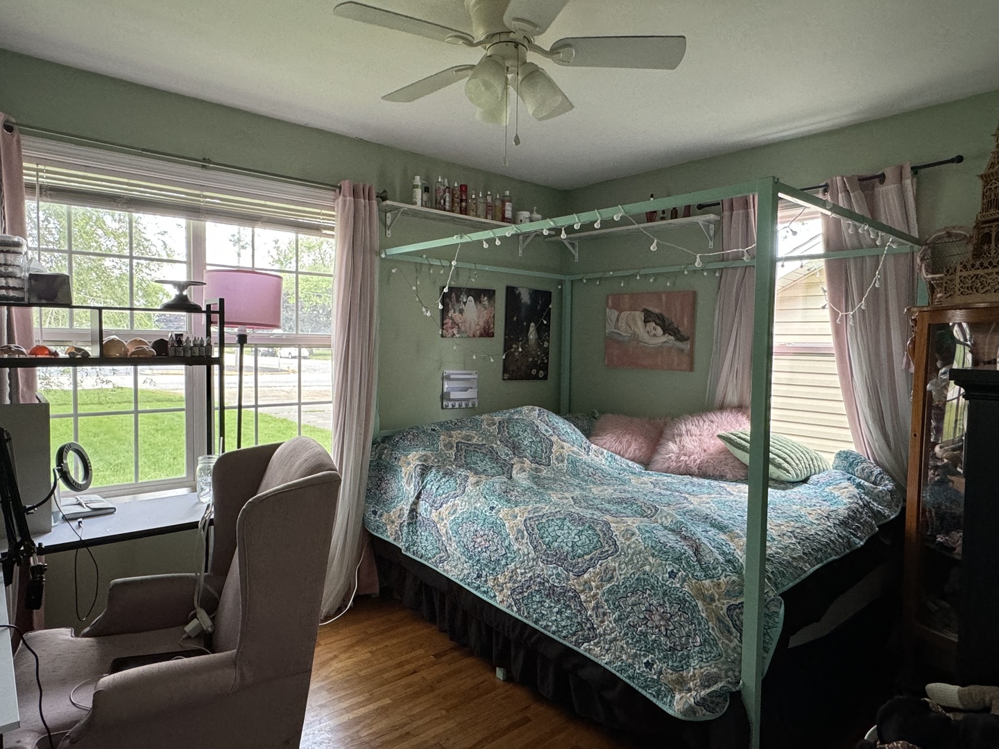 374 North Park Road Herscher, IL 60941 - Photo 7 of 16 a bedroom with furniture and a window