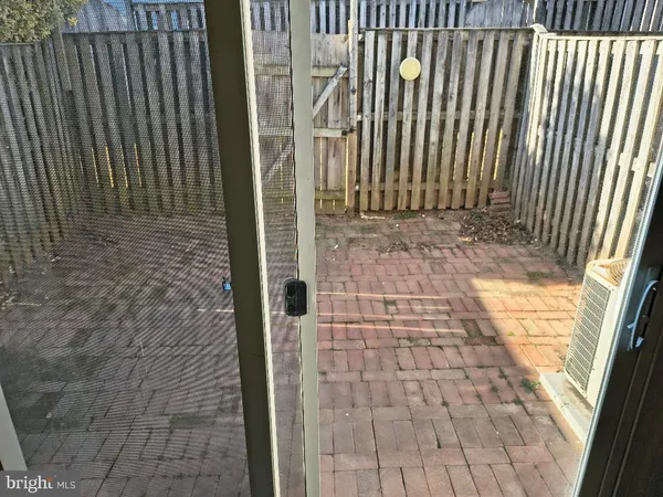 a view of wooden balcony
