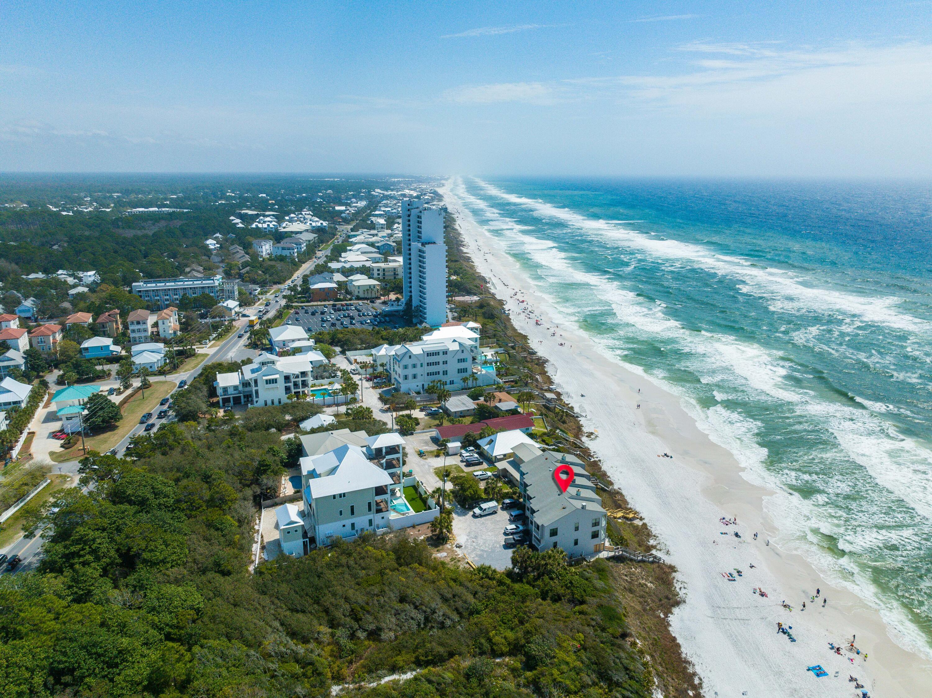 49 Hinton Drive, Unit 4 Santa Rosa Beach, FL 32459 - Photo 33 of 36 49 Hinton Davis #4 Aerial Marked-12