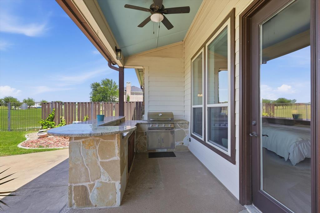 4920 Peden Road Fort Worth, TX 76179 - Photo 24 of 40 Large Outdoor Kitchen with Propane Grill.