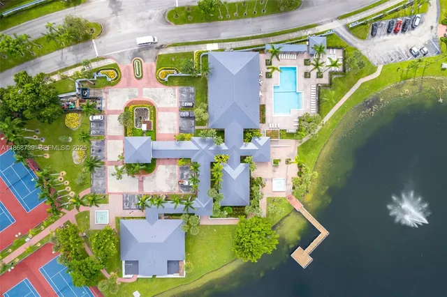 swimming pool view with sitting space