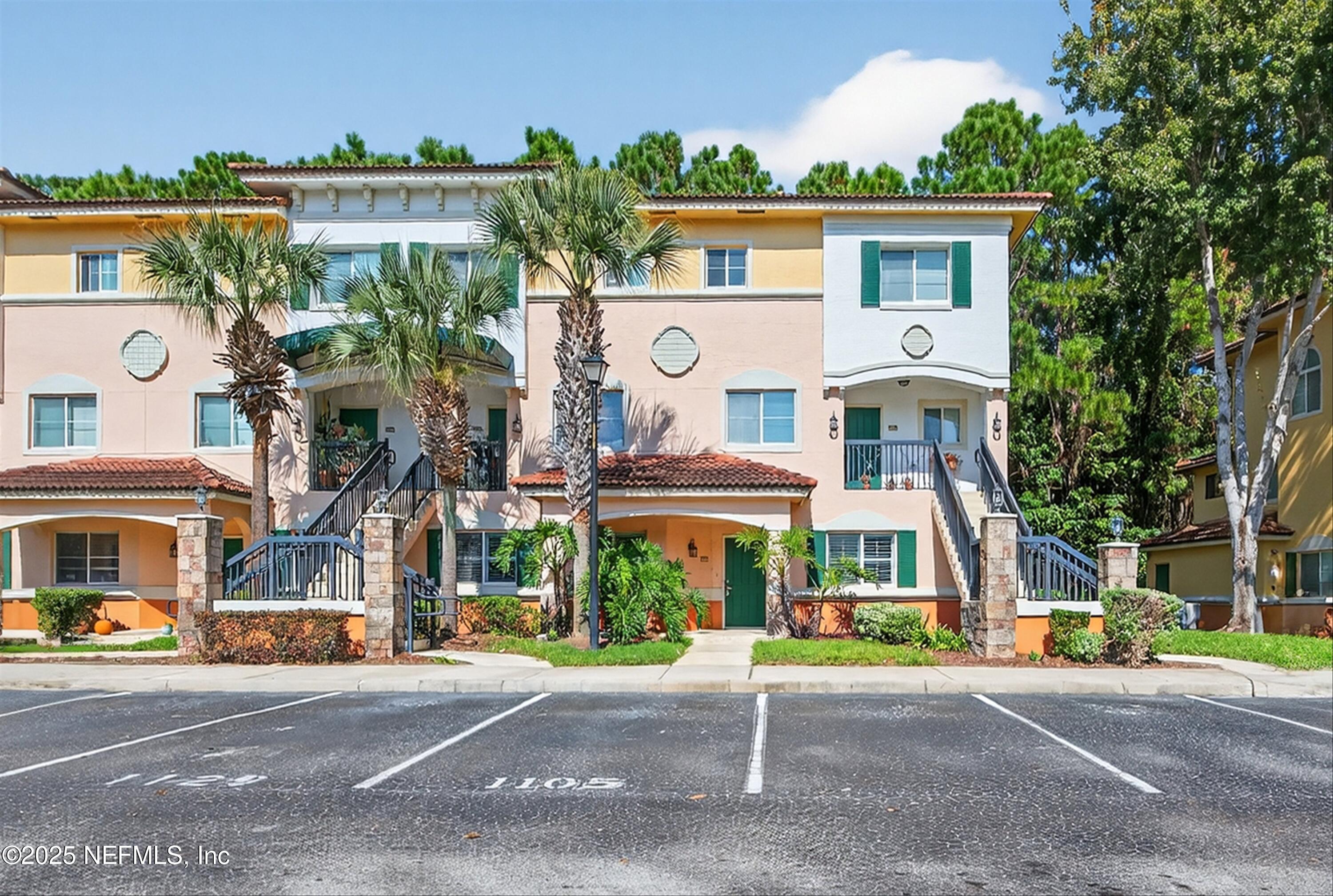 a front view of school