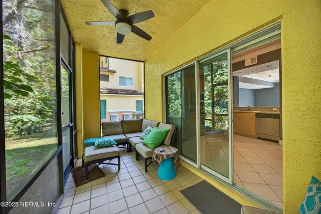 a front view of a building with street view