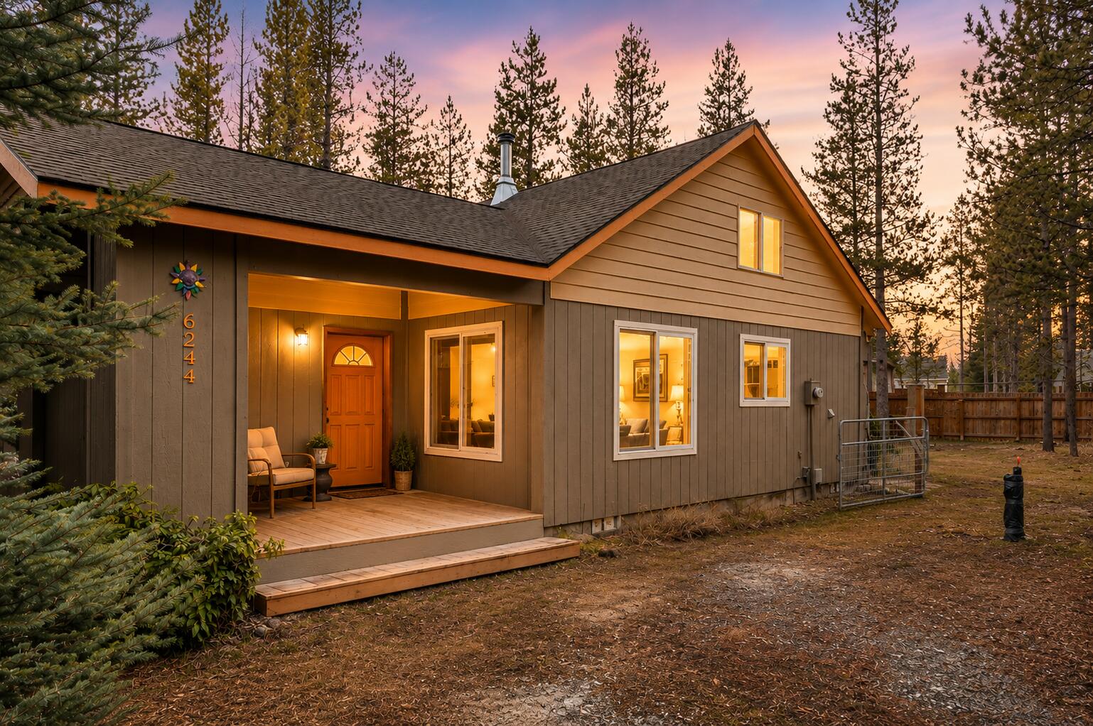56244 Black Duck Road Bend, OR 97707 - Photo 1 of 24 a front view of house with garage