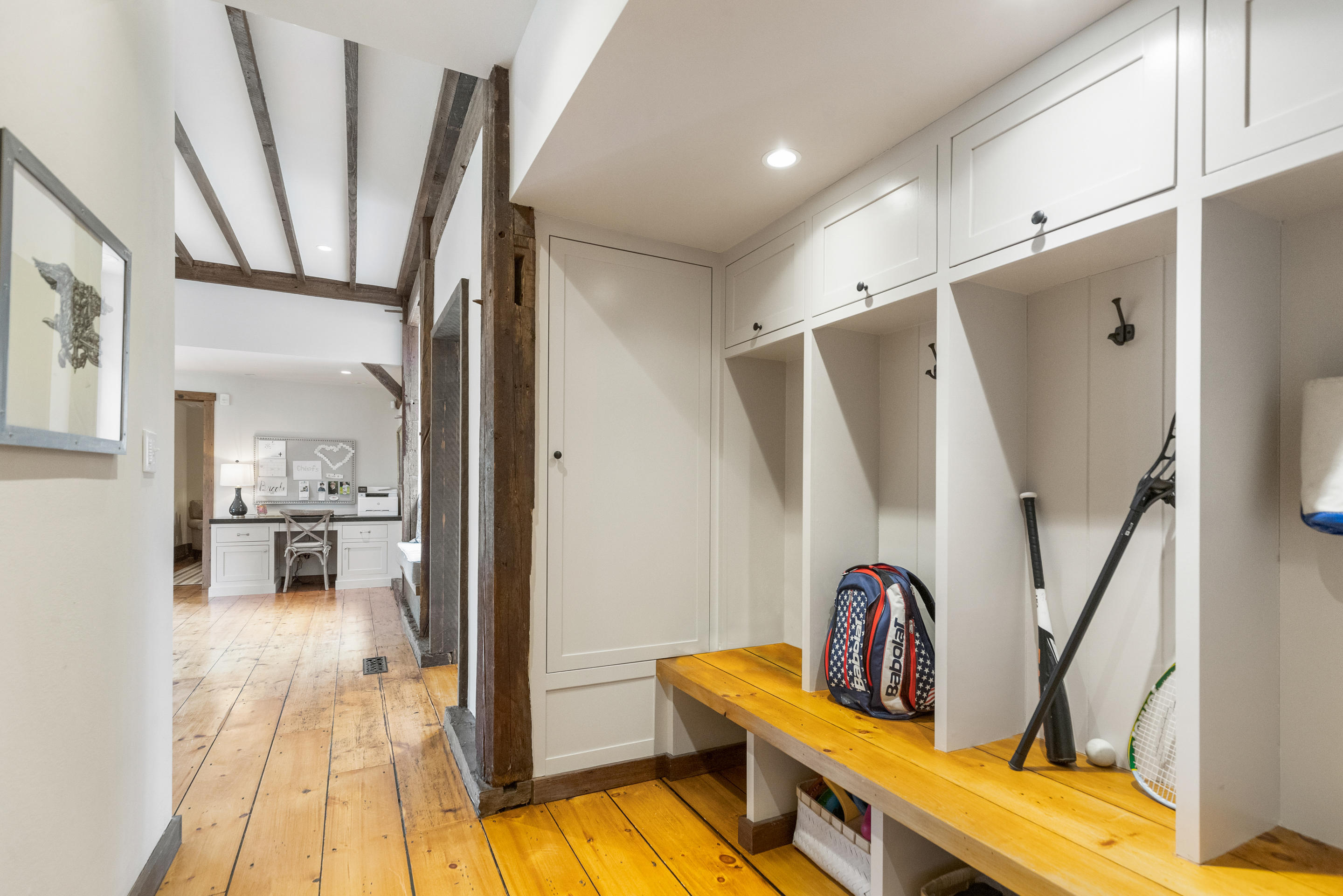 46 Dewart Road Greenwich, CT 06830 - Photo 23 of 39 a view of living room with furniture and flat screen tv