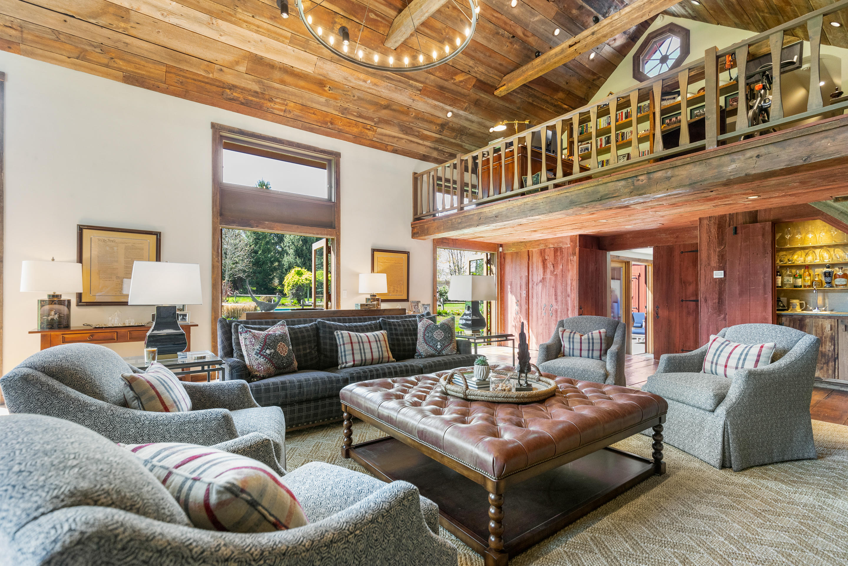 46 Dewart Road Greenwich, CT 06830 - Photo 8 of 39 a living room with furniture and a large window