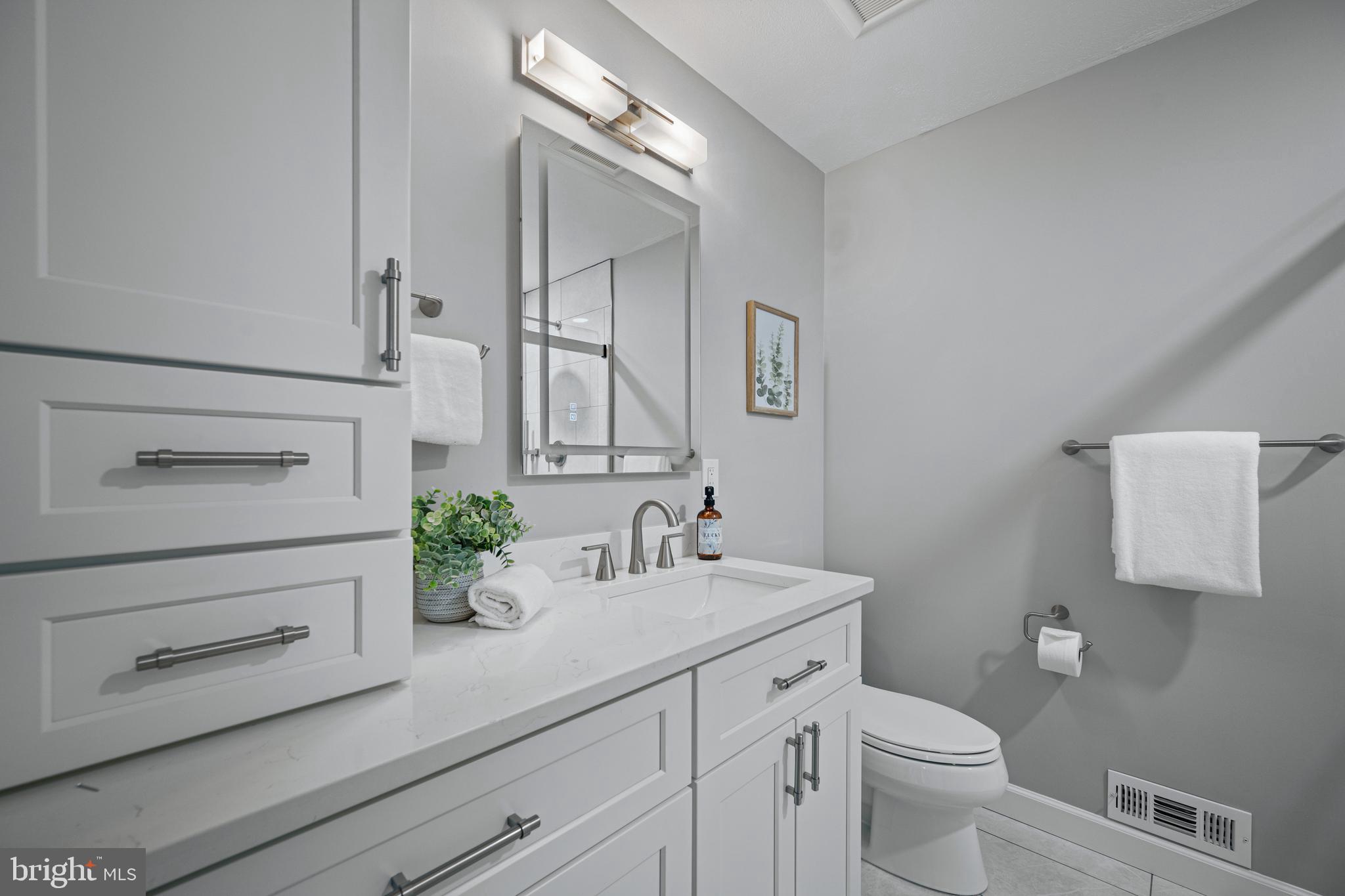 3211 Hayloft Court Woodbine, MD 21797 - Photo 23 of 69 a bathroom with a sink a toilet and mirror