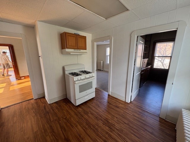 967 Robeson Street, Unit 2 Fall River, MA 02720 - Photo 3 of 15 a view of kitchen and wooden floor