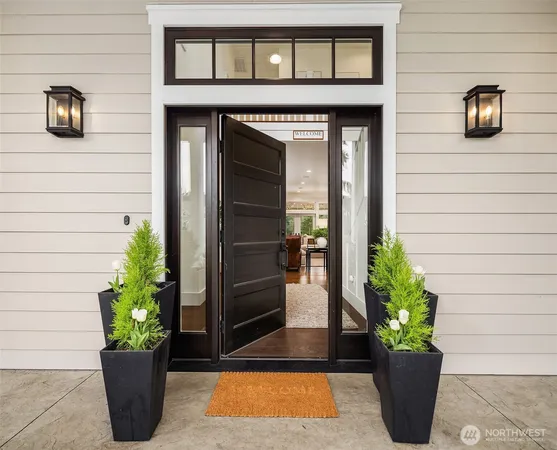 a view of a entryway door of the house