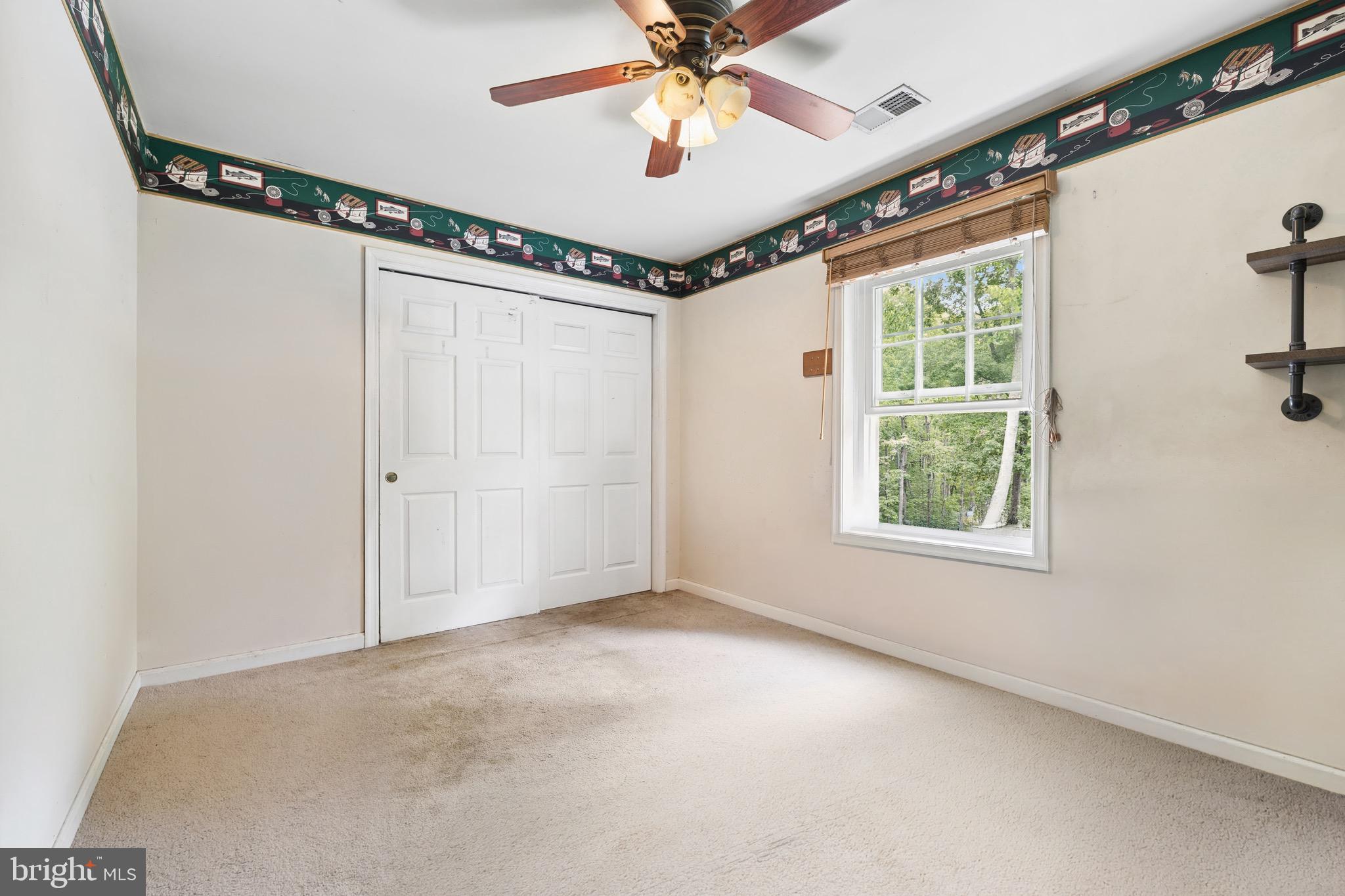 5099 Courtneys Corner Road Sumerduck, VA 22742 - Photo 24 of 73 en empty room with windows and ceiling fan
