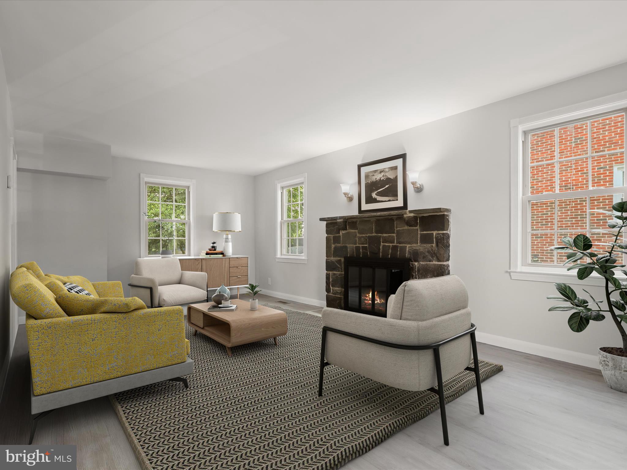 7012 Deerfield Road Pikesville, MD 21208 - Photo 1 of 43 Living Room-Virtually Staged