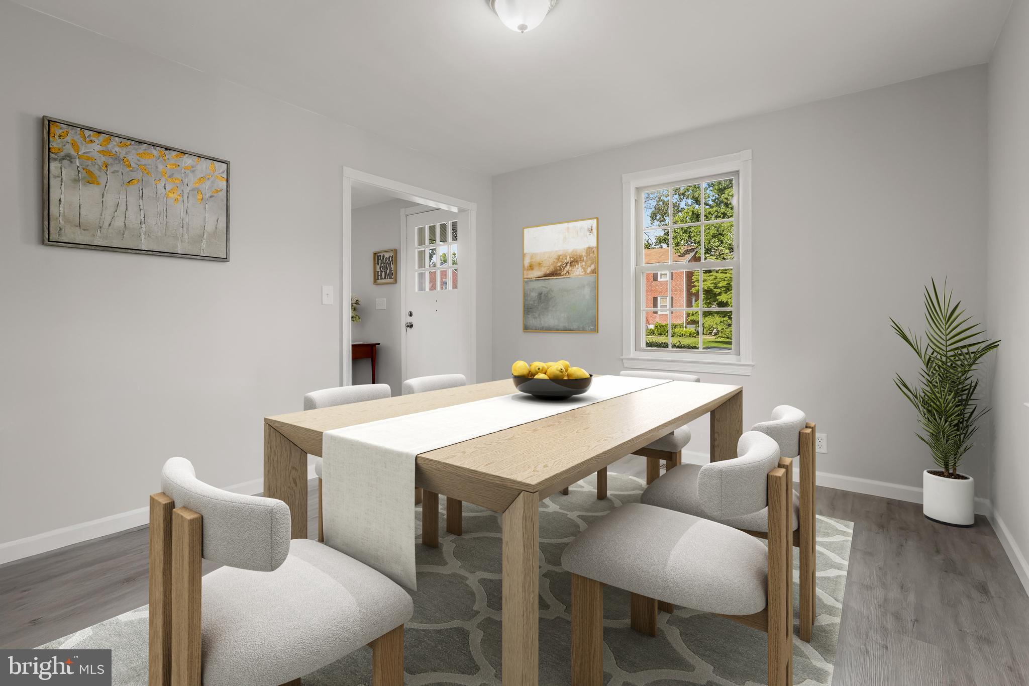 7012 Deerfield Road Pikesville, MD 21208 - Photo 13 of 43 Dining Room-Virtually Staged