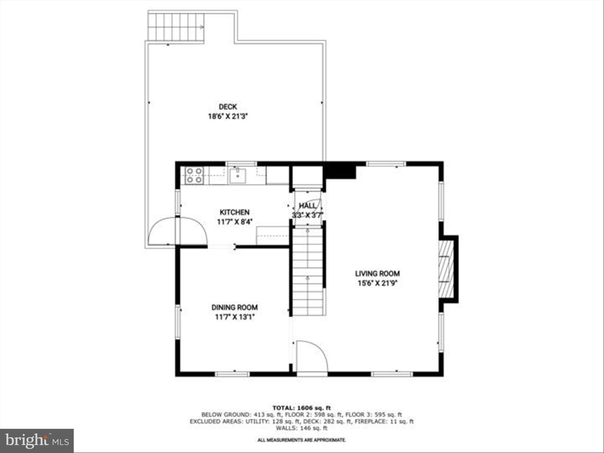 7012 Deerfield Road Pikesville, MD 21208 - Photo 40 of 43 Main Level Floor Plan