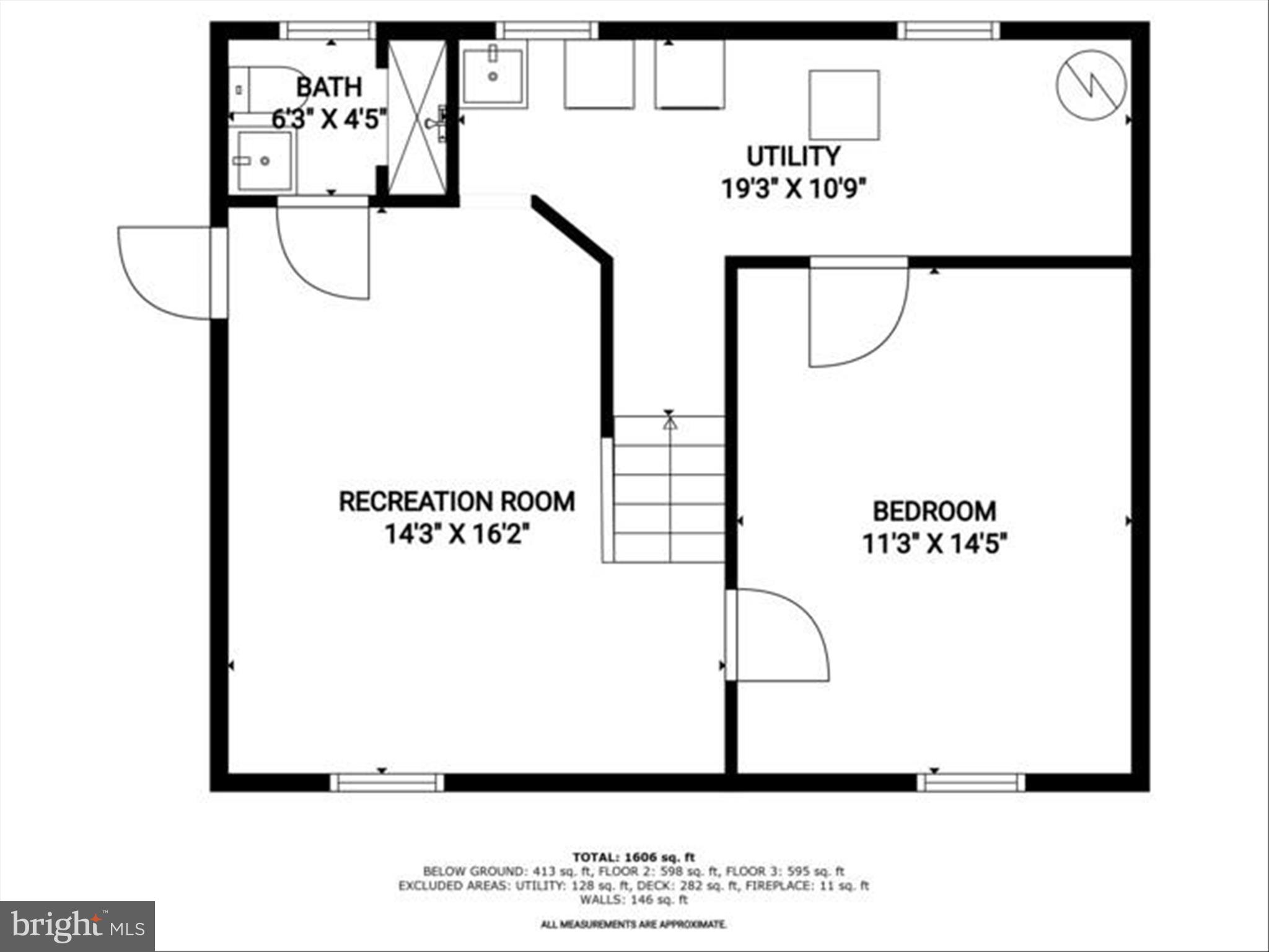 7012 Deerfield Road Pikesville, MD 21208 - Photo 42 of 43 Lower Level Floor Plan