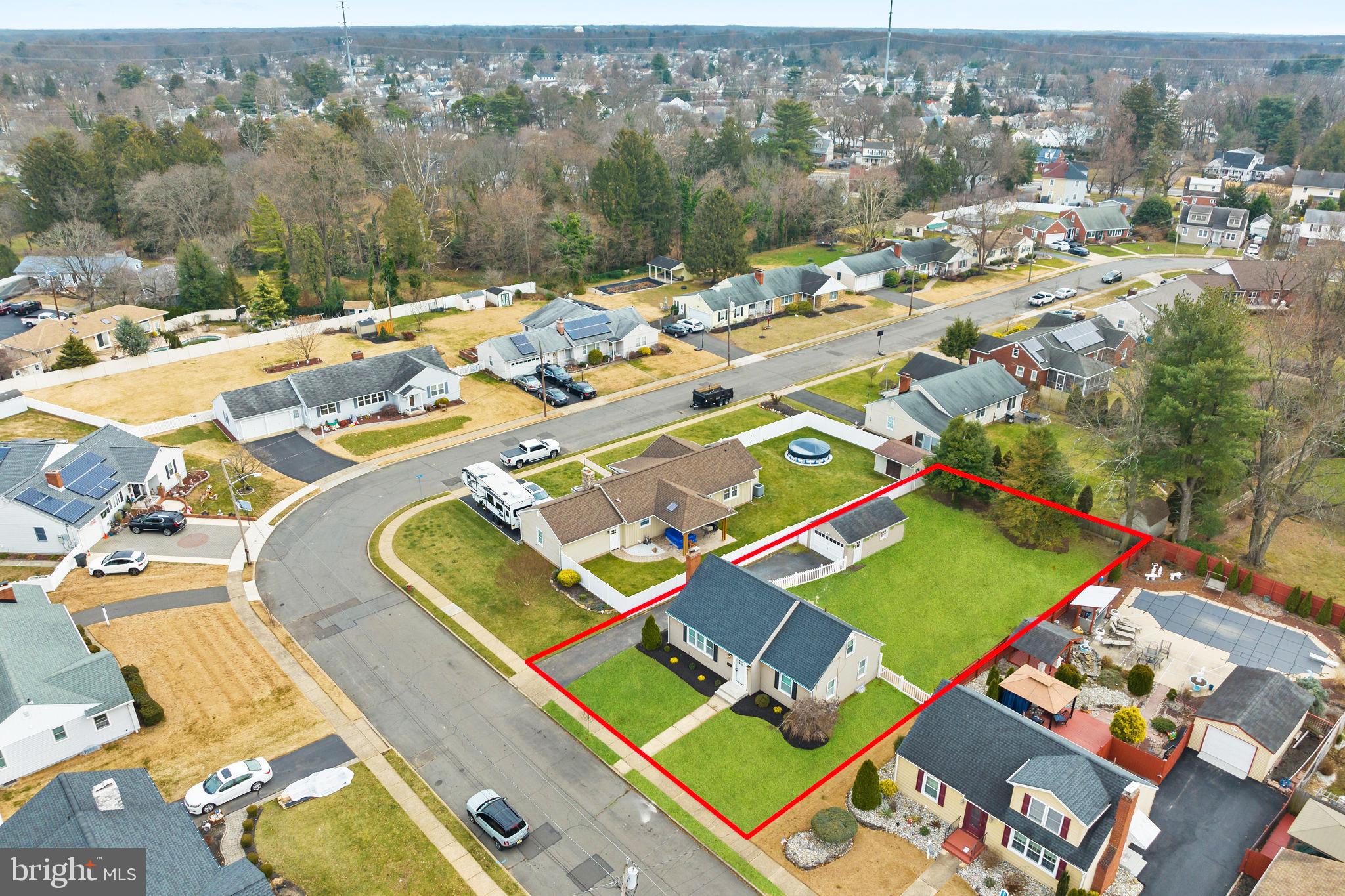 81 Wittenborn Avenue Hamilton, NJ 08619 - Photo 5 of 24 an aerial view of a pool patio patio and outdoor view