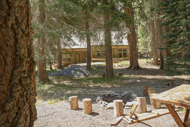 a view of lake from yard