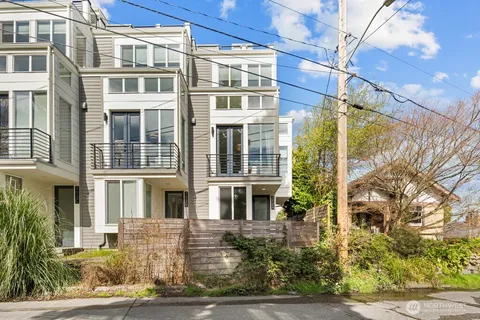 a front view of a building