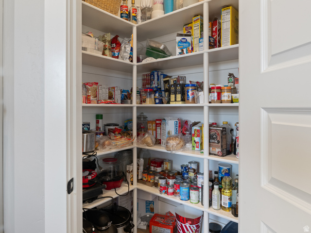 641 West 500 South Midway, UT 84049 - Photo 17 of 52 Expansive walk-in pantry featuring white shiplap walls and abundant built-in shelving for extensive storage
