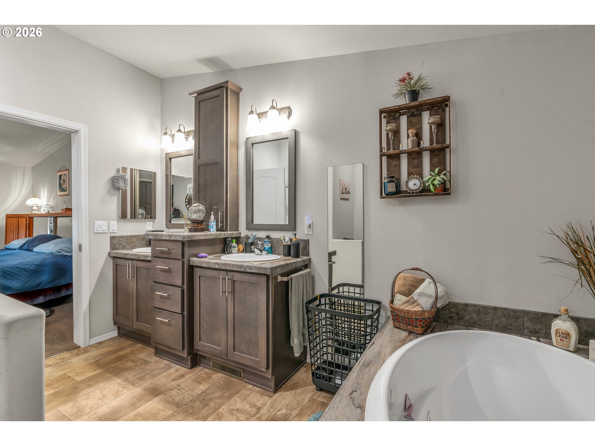 21494 Hideway Lane Rhododendron, OR 97049 - Photo 25 of 34 a bathroom with a sink a toilet and mirror