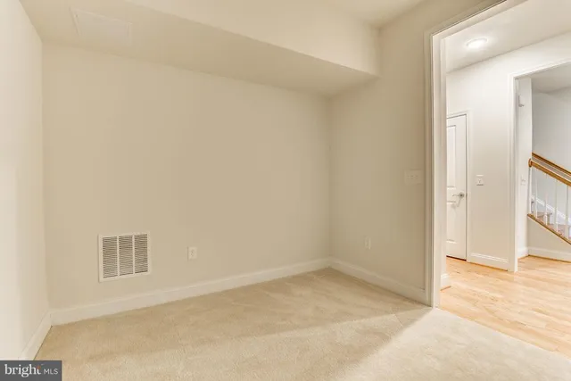 a view of an empty room