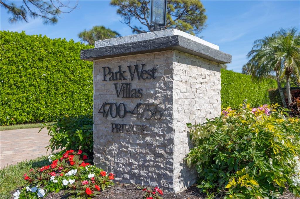 4732 West Boulevard, Unit E5 Naples, FL 34103 - Photo 30 of 40 View of community / neighborhood sign