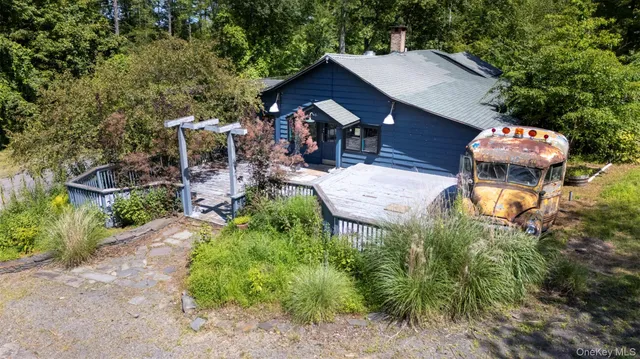 a view of a table and chairs in patio