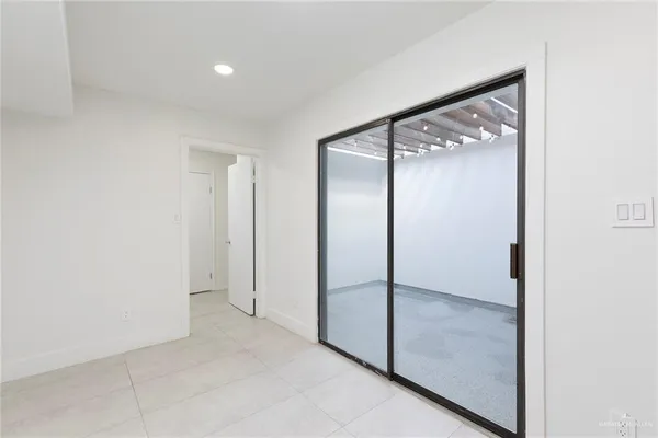 a view of an empty room