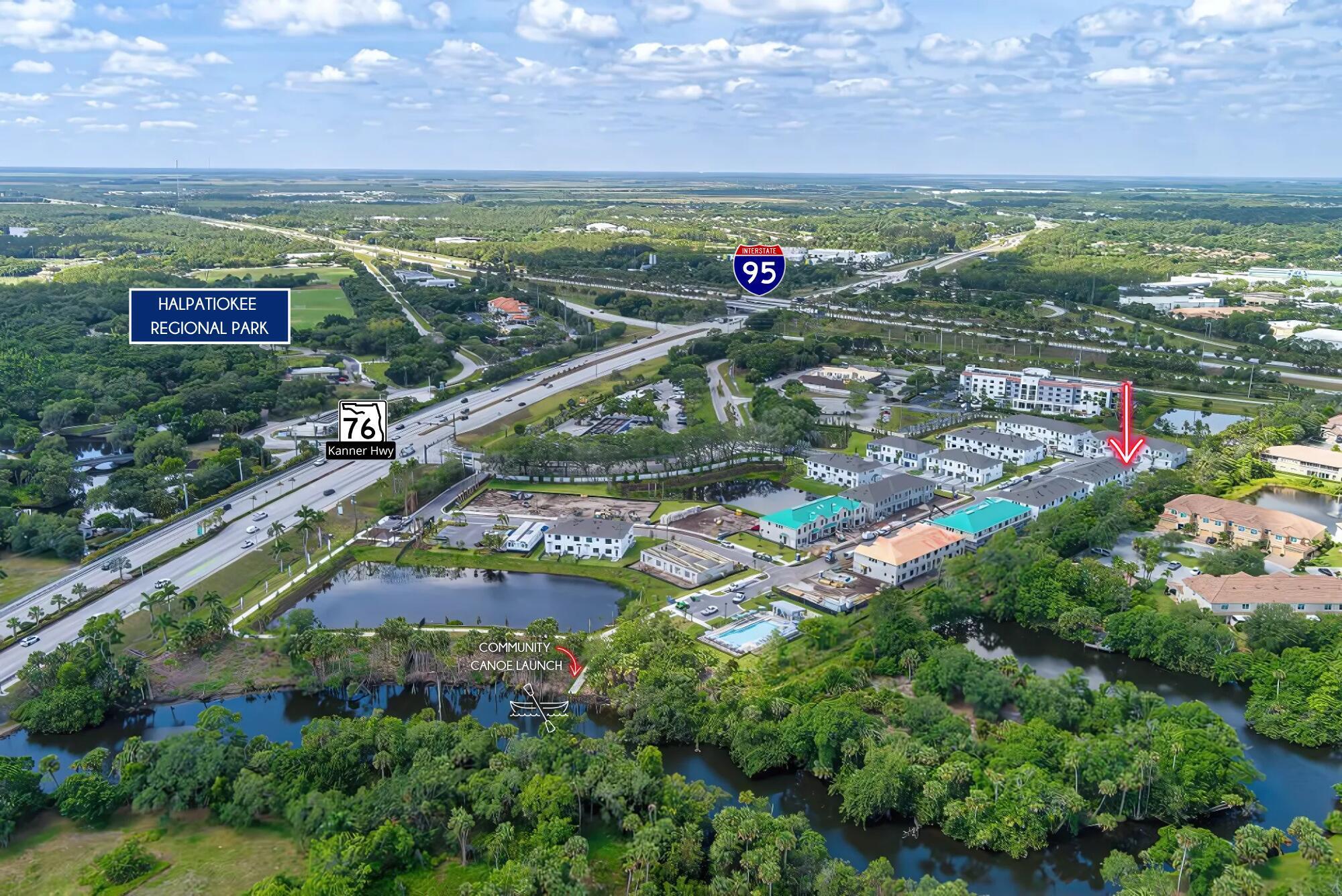 501 Southwest Sally Way Stuart, FL 34997 - Photo 11 of 54 Camellia Aerial SW-with signs
